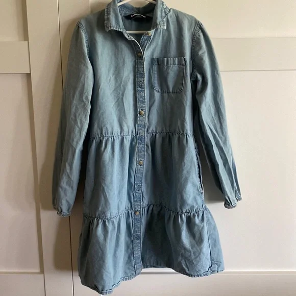 Lands end denim hot sale dress